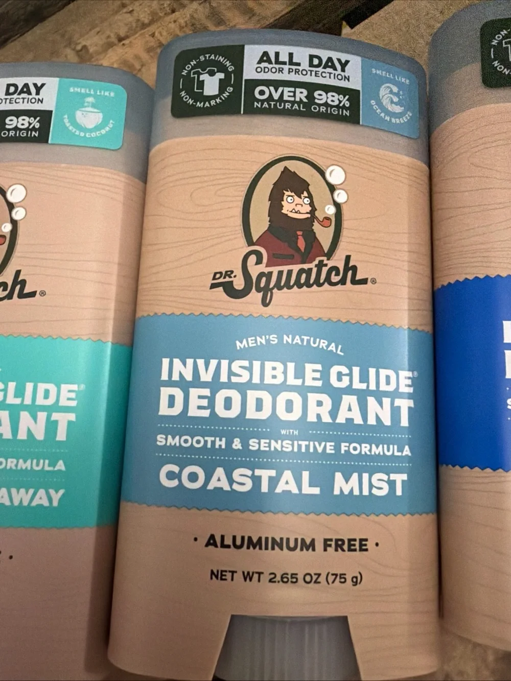 4- Dr Squatch Invisible Glide Deodorant Stick